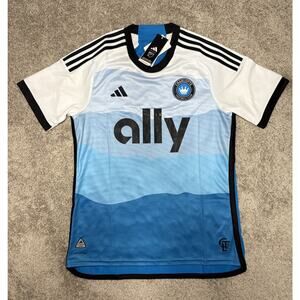 adidas men Charlotte FC 24/25 Home Authentic Jersey HZ6175 Size XS $150 NWT